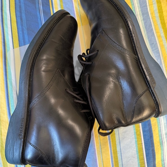 mens cole  haan grand360 black Boots 9w - Picture 6 of 12